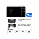 Horno Microondas de 23 Litros PANASONIC Negro NN-GT34JBRPK - Imagen 6