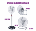 Ventilador de pedestal BOSSKO de 18 Pulgadas 3 en 1 de 200W Plateado BK-8219VI - Imagen 2