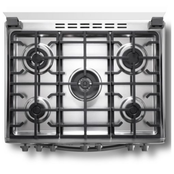 Cocina a Gas Indurama Firenze Zafiro de 30 Pulgadas con Doble Quemador Triple Llama y Grill - Imagen 3