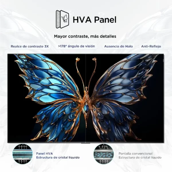 Televisor TCL 55" LED 4K UHD con Google TV y Procesador AiPQ - Modelo 2025 (55V6C) - Imagen 2