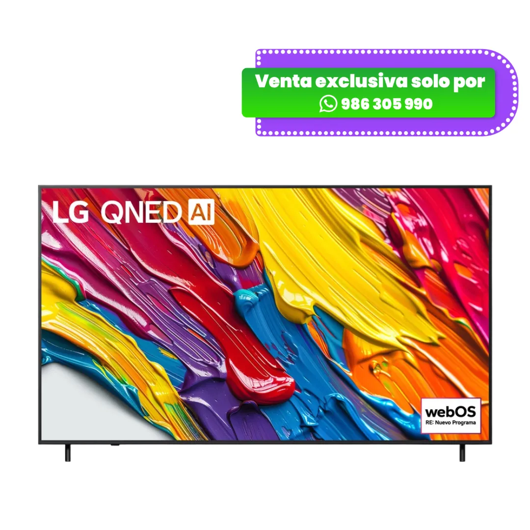 65QNED82ASG.webp Televisor LG 65" QNED 4K Ultra Slim con Local Dimming y AI Processor (65QNED82ASG) - Imagen 1