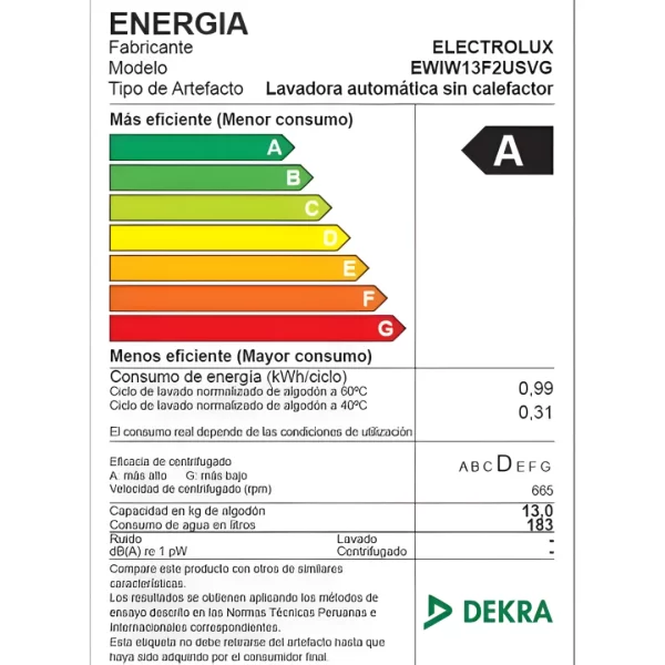Lavadora Electrolux de 13kg Carga Superior Premium Care con Lavado Inteligente y Filtro Doble (EWIW13F2USVG) - Imagen 2