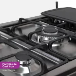 Cocina Coldex CX765 PLUS: 5 Hornillas, Acero Inoxidable y Horno de 95L - Imagen 7