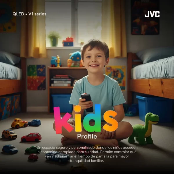 Televisor JVC 40" QLED Full HD Smart TV con Google TV (Modelo LT-40KB758) - Imagen 3