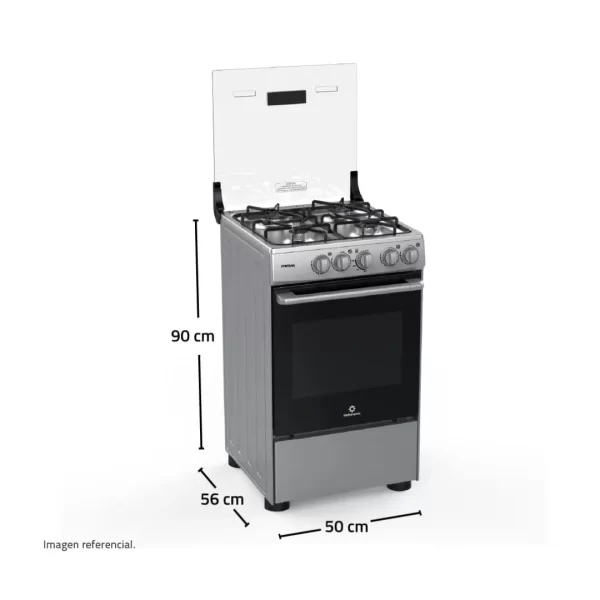 Cocina a Gas Indurama de 4 Hornillas Fontana Spazio 3 Croma (20 Pulgadas) - Imagen 2