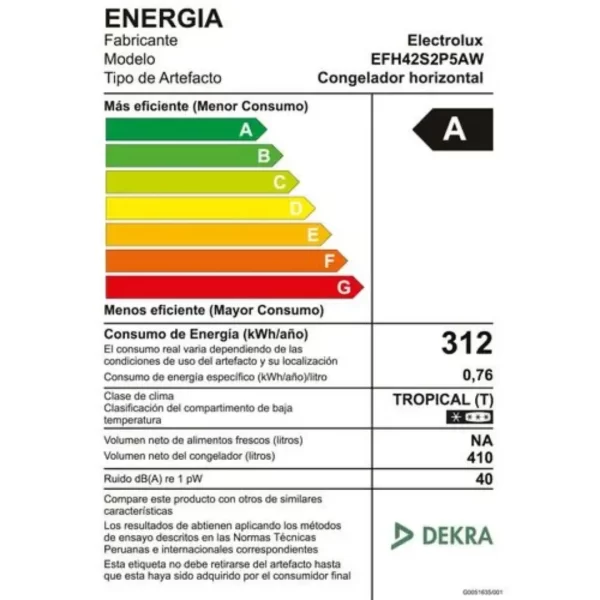 Congelador Horizontal Electrolux 410L Inverter - Imagen 7