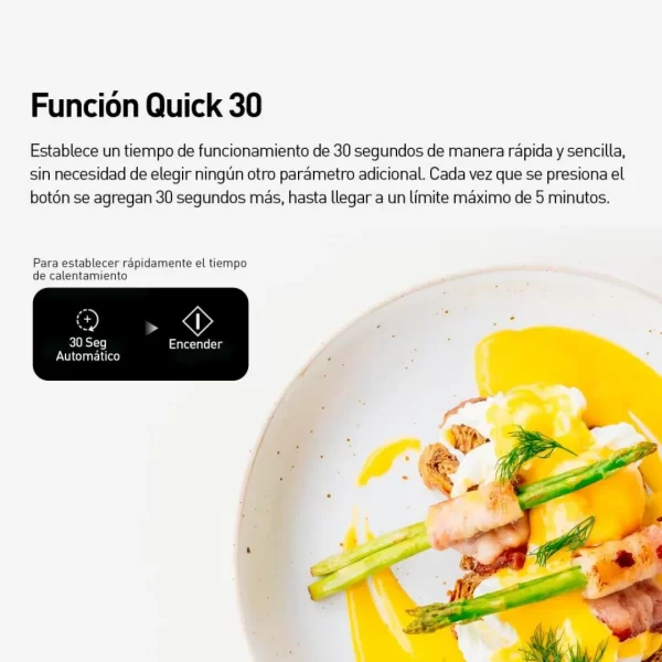 Microondas Panasonic 25L con Grill NN-GT34QBRPK: Potencia y Versatilidad - Imagen 2