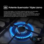 Cocina a Gas Samsung NX52T7322PS/PE 5 Hornillas Mirror Look - Imagen 10