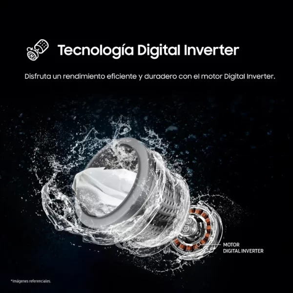 Lavadora Samsung 13kg Inverter Gris WA40F13E4CPE - Imagen 8