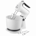 Batidora de mano y pedestal Oster FPSTHS3610-053 blanca junto a cupcakes y postres. - Imagen 2