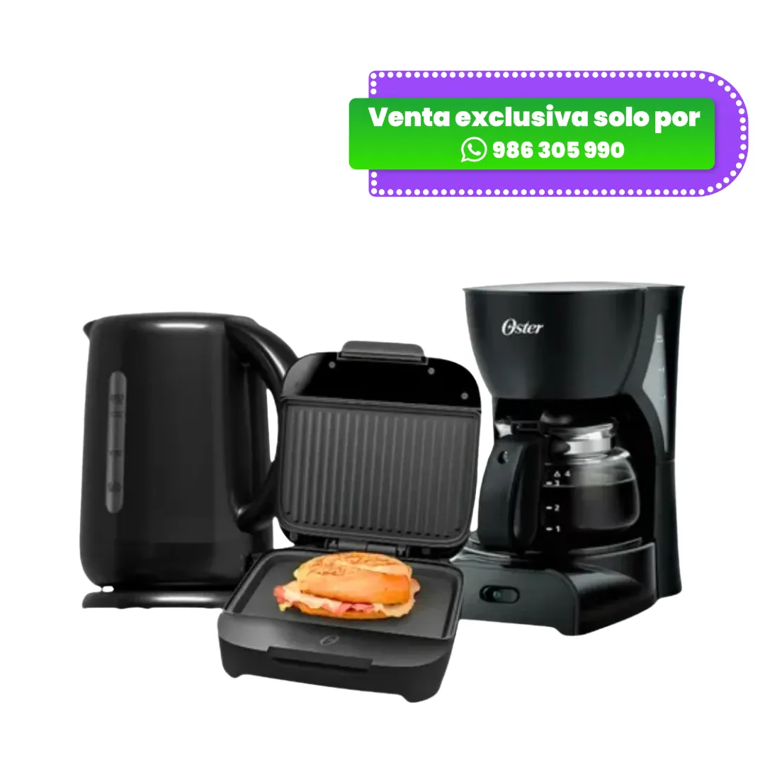 BVSTDCDR5B-1.webp Combo Oster Cafetera + Hervidor + Sandwichera - Imagen 1