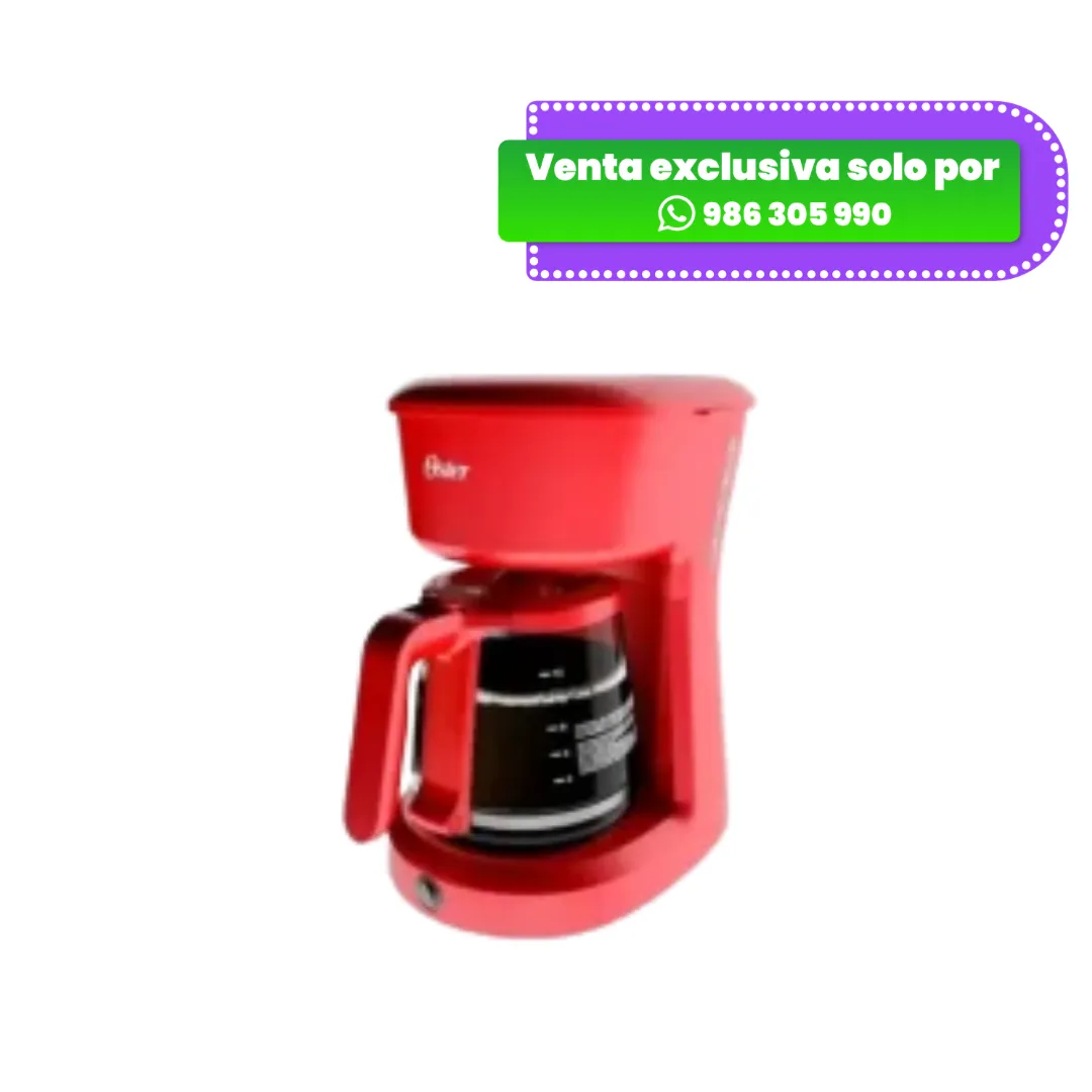 BVSTDCDW12R-.webp Cafetera 12 Tazas Oster BVSTDCDW12R - Rojo - Imagen 1