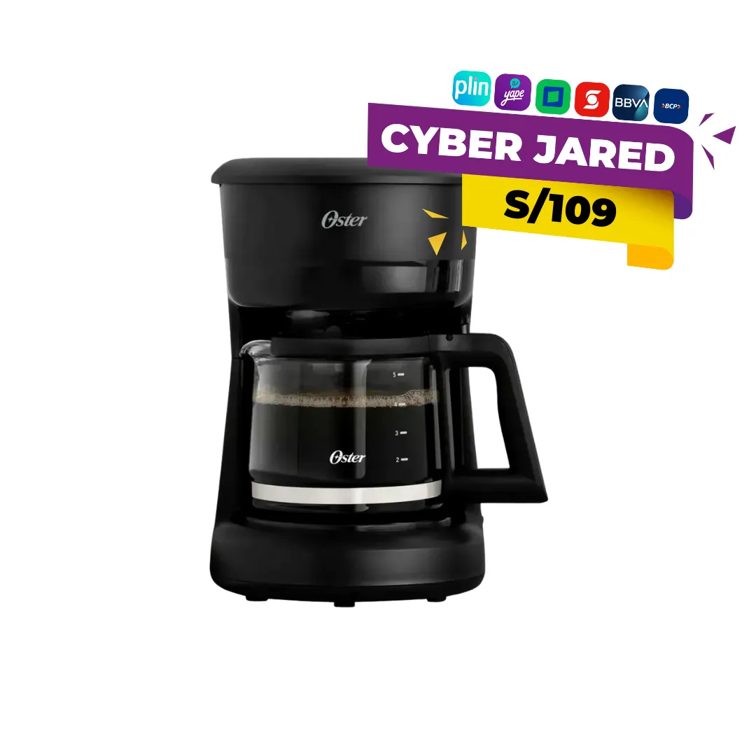 BVSTDCS51B.webp Cafetera Oster 5 Tazas con Filtro Reutilizable BVSTDCS51B - Imagen 1
