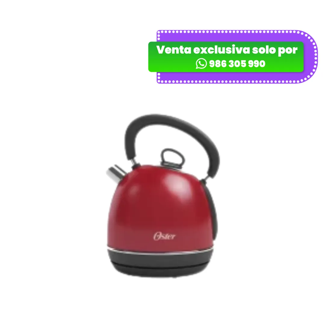 BVSTKED388R-.webp Hervidor eléctrico Oster BVSTKED388R de 1.7 lts - Rojo - Imagen 1