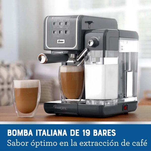 Cafetera OSTER de 5 Tazas de Capacidad PrimaLatte Touch Negro BVSTEM6801M - Imagen 4