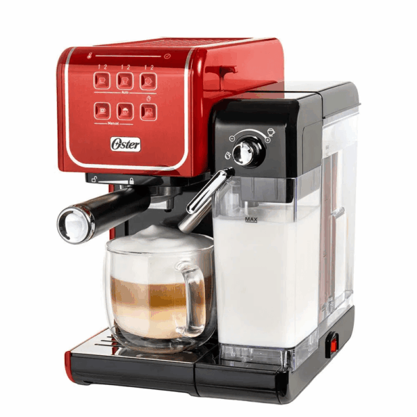 Cafetera Eléctrica OSTER PrimaLatte de 19 Bares Automática Rojo BVSTEM6801R - Imagen 2