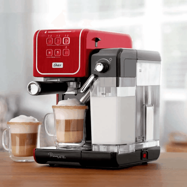 Cafetera Eléctrica OSTER PrimaLatte de 19 Bares Automática Rojo BVSTEM6801R - Imagen 3