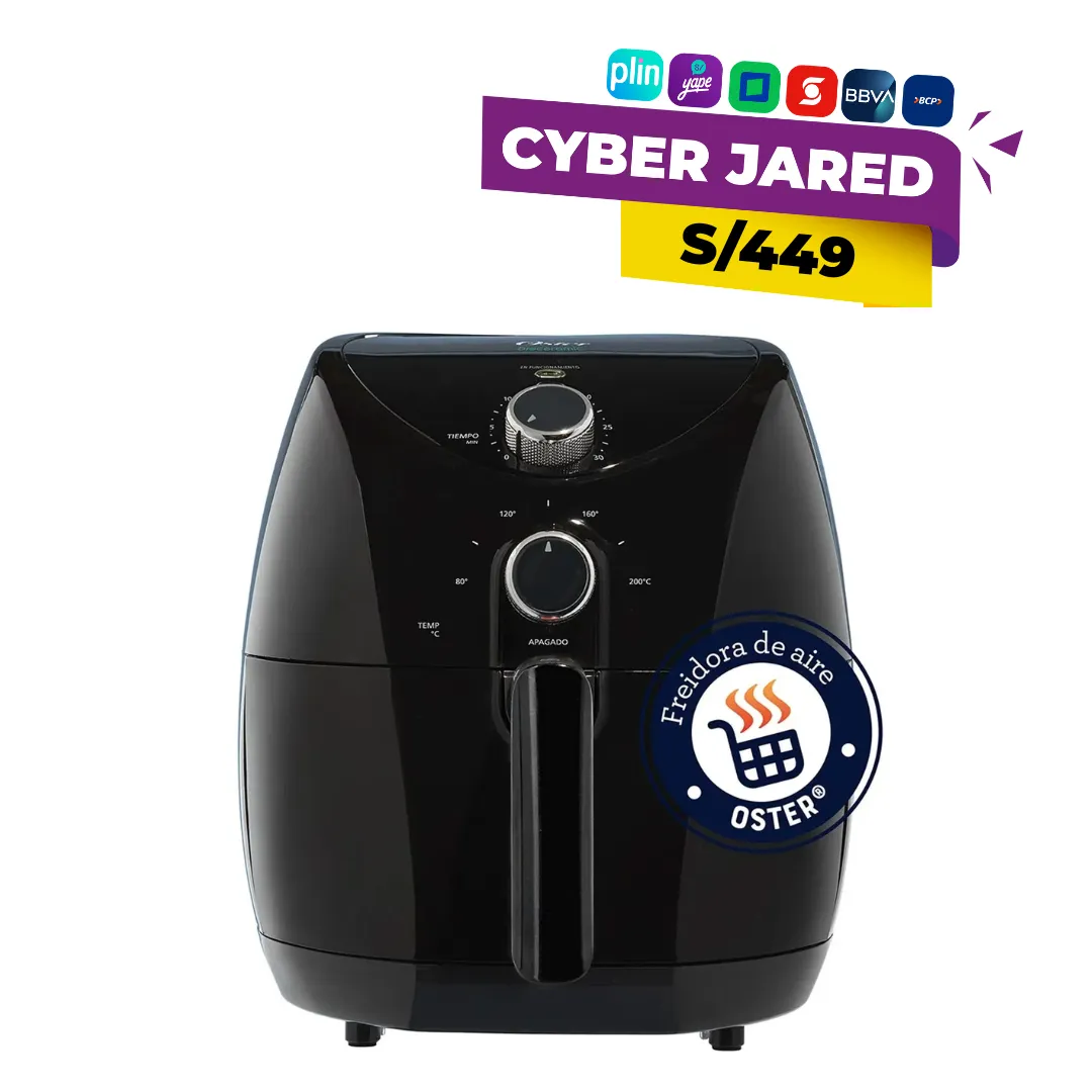CKSTAF7601.webp Freidora de Aire de 3.2 Litros OSTER Bioceramic Negro CKSTAF7601 - Imagen 1