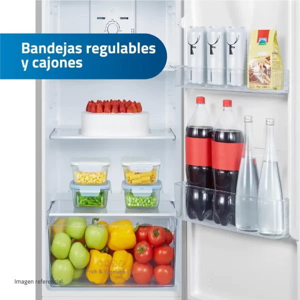 Refrigeradora INDURAMA de 246L Top Mount Negro RI-389DNI - Imagen 3