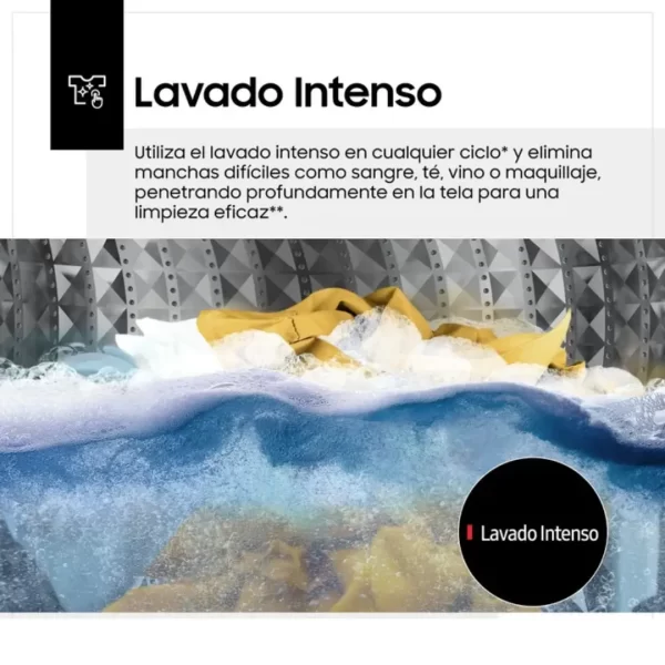 Lavadora de 19Kg SAMSUNG Ecobubble Negro WA19CG6441BV - Imagen 7