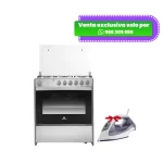 Cocina a Gas Indurama 6 Hornillas Cataluña Quarzo - Llévate GRATIS una Plancha a Vapor Oster