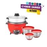 Combo Finezza Arrocera + Set de Bowls Acerado/Rojo