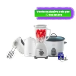 Combo White Oster: Licuadora + Arrocera + Batidora + Hervidor + 1 cuchilla BLSTAA4961 de regalo