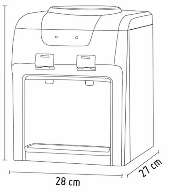 Dispensador De Agua Oster Agua Caliente O Helada OS-PWDET1405 - Imagen 2
