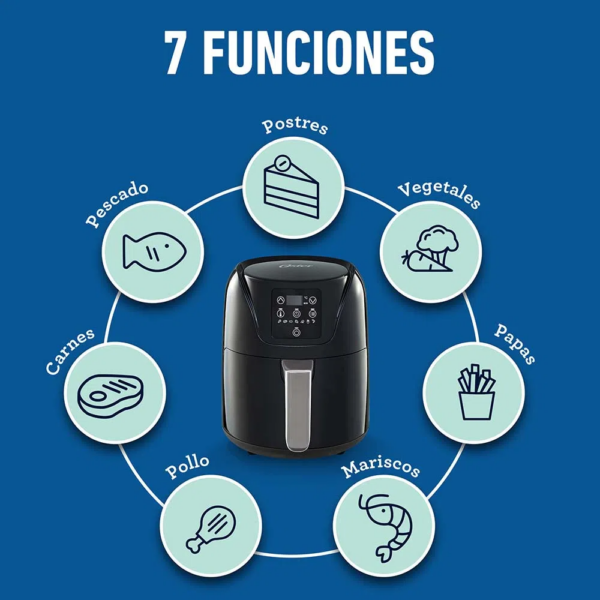 Freidora de Aire de 4 Litros OSTER  Digital Negro CKSTAF40DDF - Imagen 5