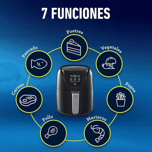Freidora de Aire Digital de 4 Litros OSTER Negro CKSTAF40D - Imagen 4