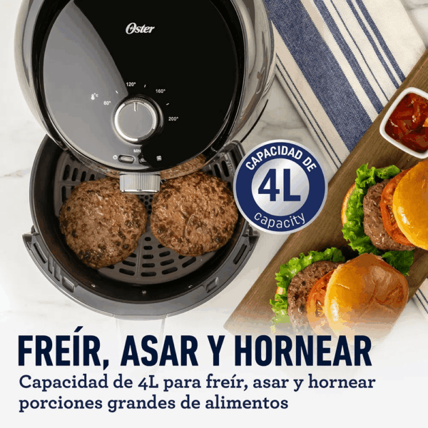 Freidora de Aire de 4 Litros OSTER Negro CKSTAF40M - Imagen 4