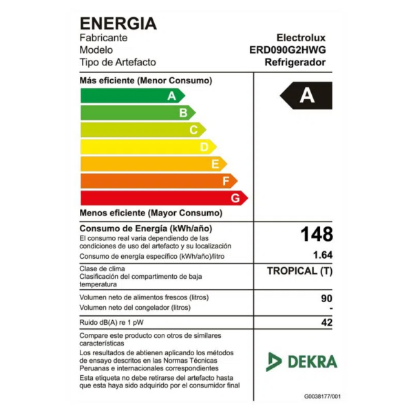 Frigobar Electrolux de 90 Litros ERD090G2HWG Premium - Imagen 7
