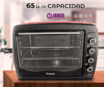 Horno Eléctrico de 65 Litros FINEZZA 2000W Rojo FZ-3065HE - Imagen 2