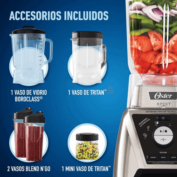 Licuadora Oster Xpert Series BLST3BCAG y Accesorios - Imagen 6