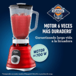 Licuadora Clásica Oster con Perilla de 3 velocidades BLST4126R + Cuchilla 4961 - Imagen 3