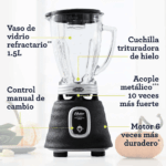 Licuadora OSTER Profesional de 1.5 Litros y 1 Velocidad Negro BLSTBPST - Imagen 4