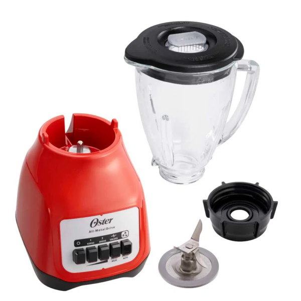 Combo Oster: Licuadora de 2 Velocidades con Vaso de Vidrio + Cuchilla Adicional - Imagen 2