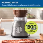 Licuadora OSTER Reversible de 2 Velocidades Plateado BLSTPBRGR-053 - Imagen 6