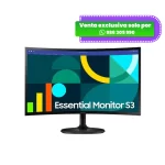 Monitor Curvo SAMSUNG de 24 Pulgadas FHD VA LS24D360GALXPE