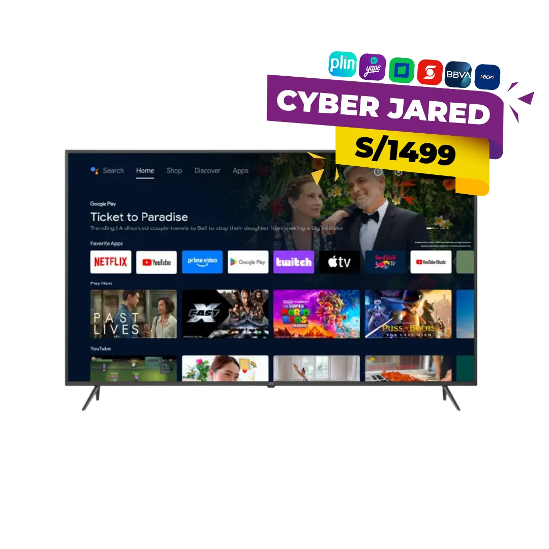 LT-65KB608-1.webp Televisor de 65 Pulgadas JVC 4K UHD Smart TV LT-65KB608 - Imagen 1