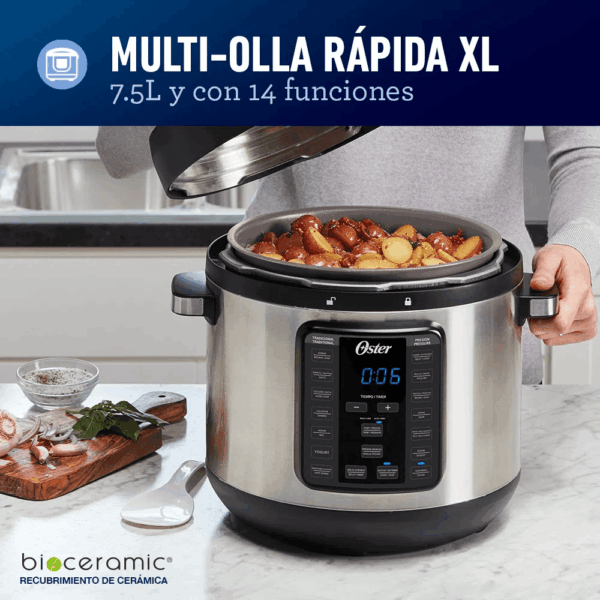 Multi Olla Rápida de 7.5 LItros OSTER  de 14 Funciones CKSTPCEC8801 - Imagen 3