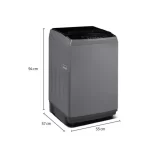 Lavadora Automática de 11Kg INDURAMA Gris LRI-11DGR - Imagen 2
