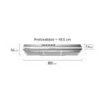 Campana Extractora Empotrable ELECTROLUX de 80cm EJSE302TBJS - Imagen 2