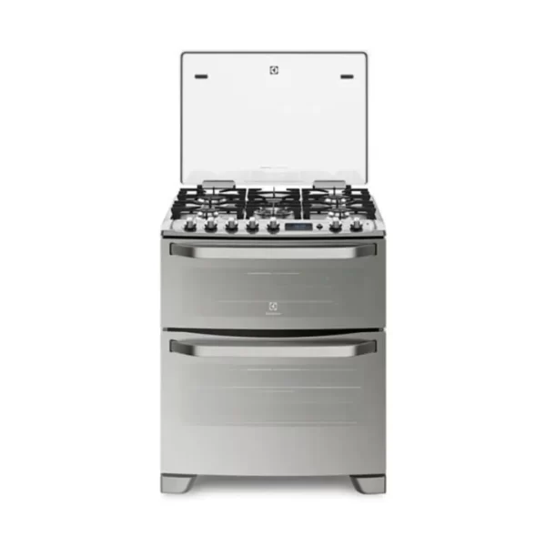 Cocina Pie Doble Horno Gas 5 Quemadores Electrolux Triple Llama 76 cm 76DXR-CL - Imagen 3