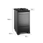 Cocina de 4 Hornillas Electrolux Negro Electrolux FE4GP - Imagen 2