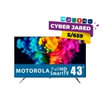 Motorola Smart TV LED 43" Full HD (1080p) con Google TV y Asistente de Voz