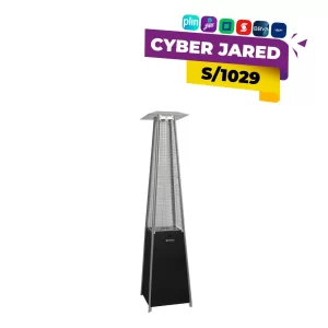Estufa de patio piramidal Imaco PHP1300 de color negro con oferta Cyber Jared
