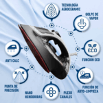 Plancha de Vapor OSTER con Tecnología Aerocerámica GCSTAC6901 - Imagen 6