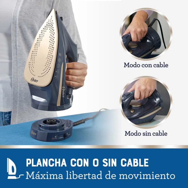 Plancha de Vapor OSTER Inalámbrica 2 en 1 GCSTCC5000 - Imagen 5