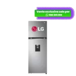 Refrigeradora LG de 314L Top Freezer Plateado GT31WPP